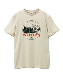 WOODS/ウッズ キャンププリントTEE