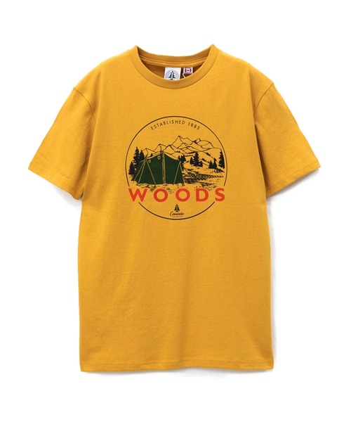 Woods(ウッズ)の「WOODS/ウッズ キャンププリントTEE(Tシャツ/カットソー・メンズ・イエロー/ベージュ・MEDIUM/LARGE/X-LARGE)」の1枚目の写真