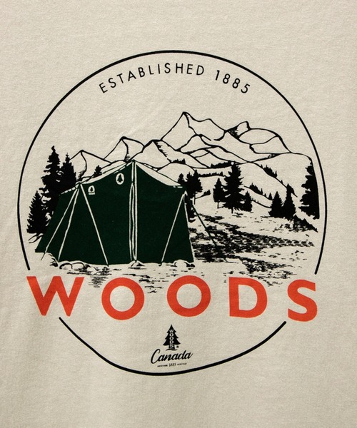 Woods(ウッズ)の「WOODS/ウッズ キャンププリントTEE(Tシャツ/カットソー・メンズ・イエロー/ベージュ・MEDIUM/LARGE/X-LARGE)」の11枚目の写真