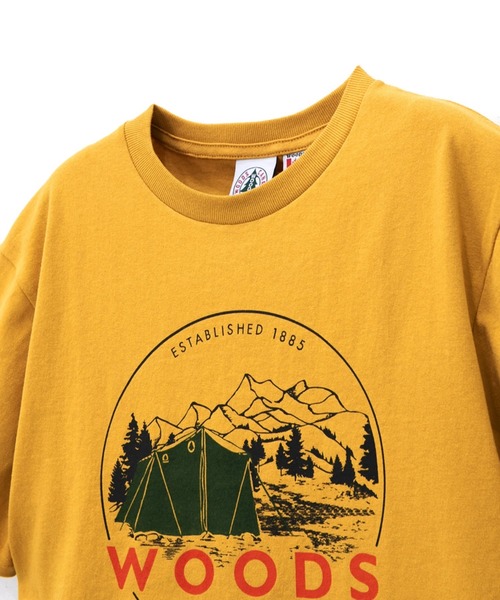 Woods(ウッズ)の「WOODS/ウッズ キャンププリントTEE(Tシャツ/カットソー・メンズ・イエロー/ベージュ・MEDIUM/LARGE/X-LARGE)」の3枚目の写真