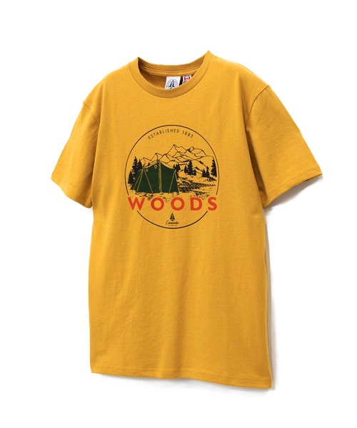 Woods(ウッズ)の「WOODS/ウッズ キャンププリントTEE(Tシャツ/カットソー・メンズ・イエロー/ベージュ・MEDIUM/LARGE/X-LARGE)」の4枚目の写真