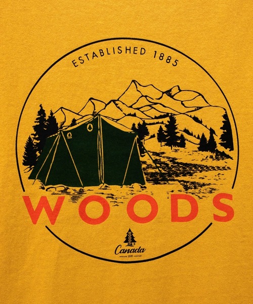 Woods(ウッズ)の「WOODS/ウッズ キャンププリントTEE(Tシャツ/カットソー・メンズ・イエロー/ベージュ・MEDIUM/LARGE/X-LARGE)」の6枚目の写真