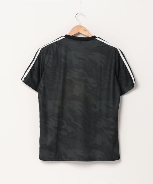 迷彩柄メッシュTシャツ DRY MESH 2本ライン 迷彩柄 半袖Tシャツ カットソー カモフラ（T