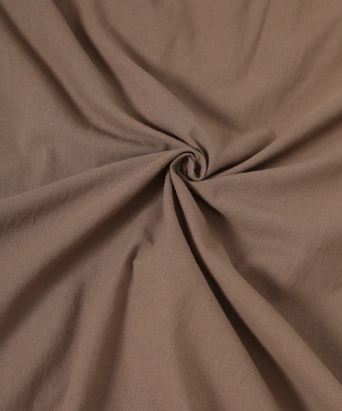 fifth（フィフス）の「ドロストデザインノーカラーシャツワンピース（ワンピース・レディース・モカ/グレー・MEDIUM）」の9枚目の写真