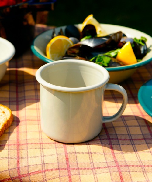DULTON（ダルトン）の「ENAMELED MUG/エナメル マグ（グラス/マグカップ/タンブラー・メンズ・ベージュ/ベージュ系その他/グリーン・FREE）」の2枚目の写真