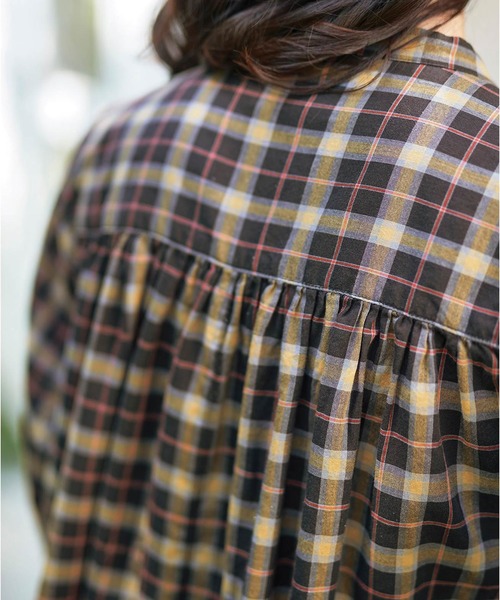 サニークラウズ ｆｅａｔ ｓｈｕｔｔｌｅ Sunny ｎｏｔｅｓ チェックの通り道ワンピース レディース ワンピース Sunny Clouds サニークラウズ のファッション