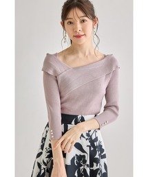 オフショルダー」に該当するトップス（ビジュー）ファッション通販