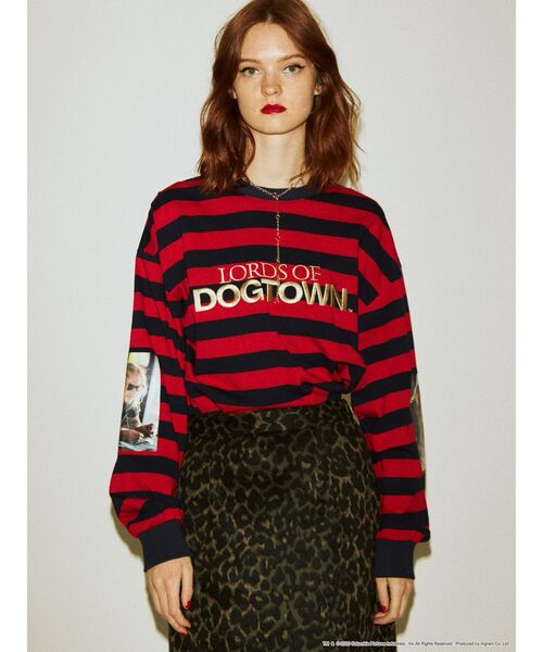 jouetie（ジュエティ）の「LORDS OF DOGTOWN ロンT　別注（Tシャツ/カットソー・レディース・ブラック/ネイビー/オフホワイト/オレンジ・MEDIUM）」の3枚目の写真