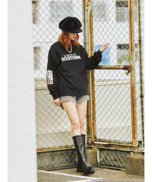 jouetie（ジュエティ）の「LORDS OF DOGTOWN ロンT　別注（Tシャツ/カットソー・レディース・ブラック/ネイビー/オフホワイト/オレンジ・MEDIUM）」の14枚目の写真