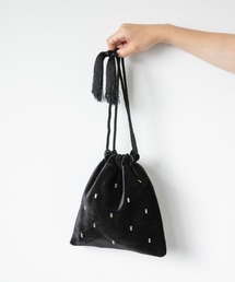 LOWRYS FARM | ベロアビーズキンチャク　894408(ハンドバッグ)