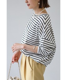 Bonjour Sagan | ドルマンスリーブボーダーカットソー(Tシャツ/カットソー)