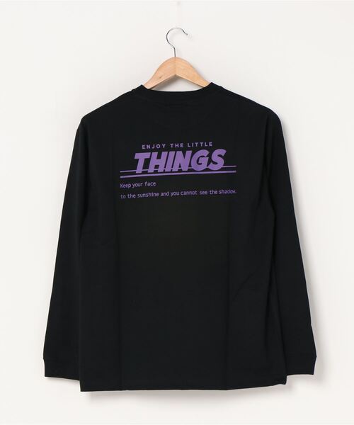 WEGO（ウィゴー）の「WEGO/THINGSバックロゴロンＴ（Tシャツ/カットソー・レディース・ブラック/アイボリー・SMALL/MEDIUM/LARGE）」の18枚目の写真