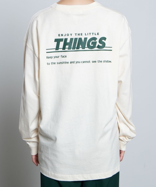 WEGO（ウィゴー）の「WEGO/THINGSバックロゴロンＴ（Tシャツ/カットソー・レディース・ブラック/アイボリー・SMALL/MEDIUM/LARGE）」の10枚目の写真