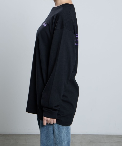 WEGO（ウィゴー）の「WEGO/THINGSバックロゴロンＴ（Tシャツ/カットソー・レディース・ブラック/アイボリー・SMALL/MEDIUM/LARGE）」の11枚目の写真