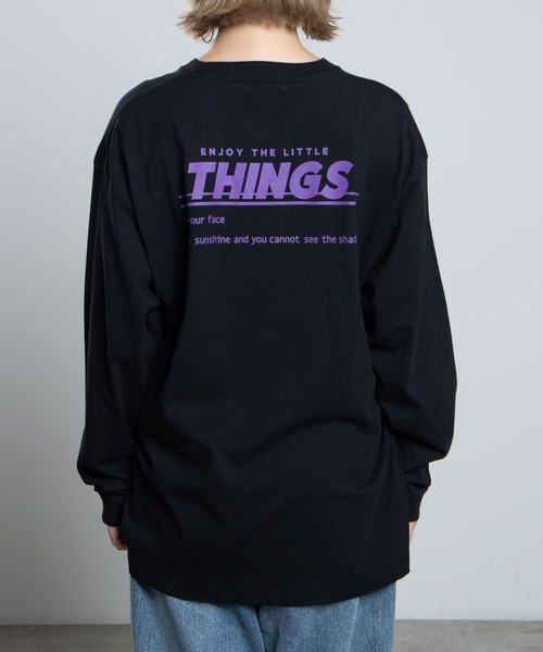 WEGO（ウィゴー）の「WEGO/THINGSバックロゴロンＴ（Tシャツ/カットソー・レディース・ブラック/アイボリー・SMALL/MEDIUM/LARGE）」の12枚目の写真