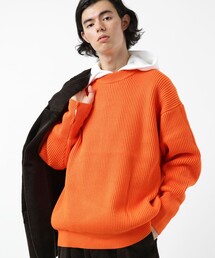 FREAK'S STORE | 【一部WEB限定】ビッグシルエット畔編みプルオーバーニット/クルーネックニット（ウォッシャブル対応）(ニット/セーター)