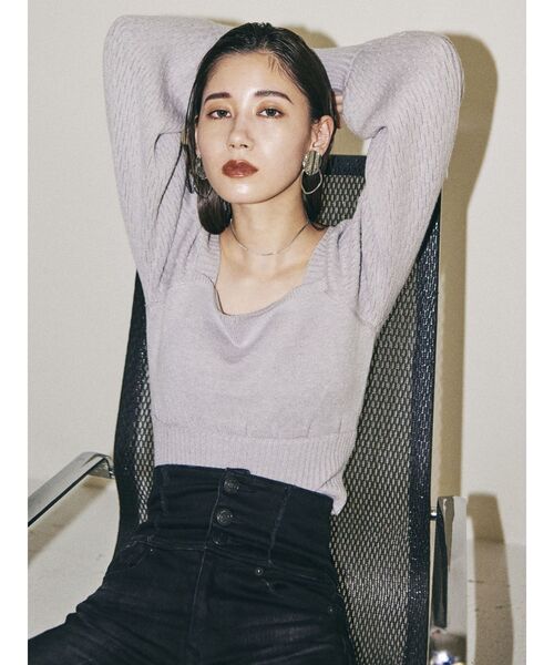 EMODA(エモダ)の「【EMODA×ゆきりぬ】バックコルセットハイウエストパギンス(デニムパンツ・レディース・ブラック/インディゴブルー・X-SMALL/SMALL/MEDIUM)」の7枚目の写真