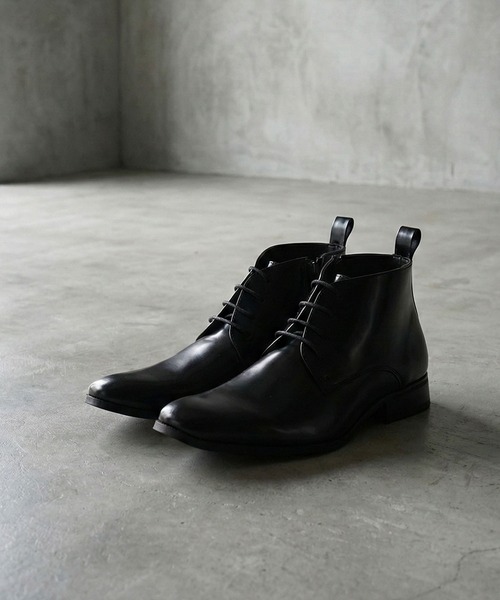 LASSU&FRISS（ラスアンドフリス）の「LASSU&FRISS プレーントゥレースアップブーツ（ブーツ・メンズ・ブラウン系その他/ブラック/ブラウン/ブラック系その他・43/42/41/44/40）」の2枚目の写真