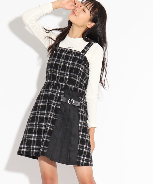 セール サイドプリーツジャンスカ ロンt セット ワンピース Pink Latte ピンクラテ のファッション通販 Zozotown