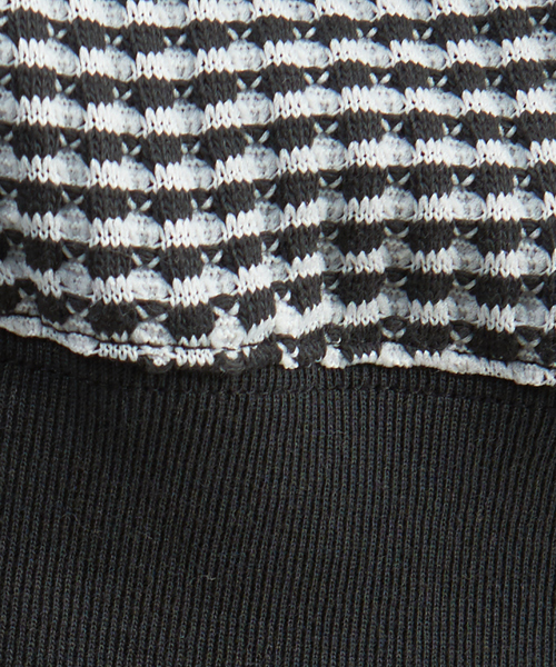 MYSELF ABAHOUSE（マイセルフアバハウス）の「【MYSELF ABAHOUSE】バーズアイ ワッフル ワイドシルエット スウェット（スウェット・メンズ・ブラック/ベージュ/グレー・46/48）」の11枚目の写真