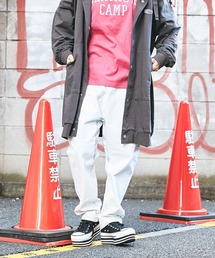 CUBE SUGAR | 11ozデニム ブリーチ サルエルパンツ(デニムパンツ)