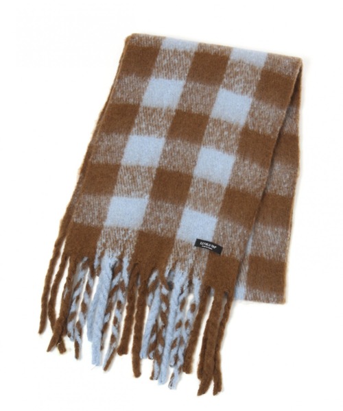 45R ウールギンガムチェックマフラー ギンガムチェックマフラー | ファッション通販サイト NUGU