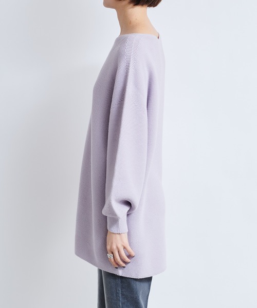 DouDou（ドゥドゥ）の「ガーター袖ボリュームプルオーバー（ニット/セーター・レディース・オフホワイト/グレイッシュベージュ/ラベンダー・FREE）」の19枚目の写真