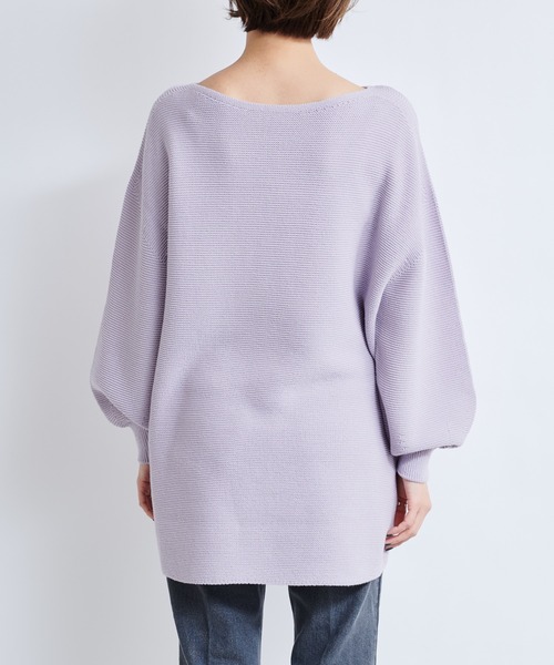 DouDou（ドゥドゥ）の「ガーター袖ボリュームプルオーバー（ニット/セーター・レディース・オフホワイト/グレイッシュベージュ/ラベンダー・FREE）」の20枚目の写真