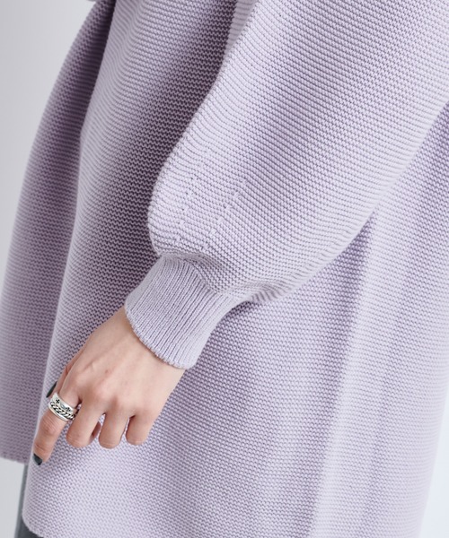 DouDou（ドゥドゥ）の「ガーター袖ボリュームプルオーバー（ニット/セーター・レディース・オフホワイト/グレイッシュベージュ/ラベンダー・FREE）」の22枚目の写真