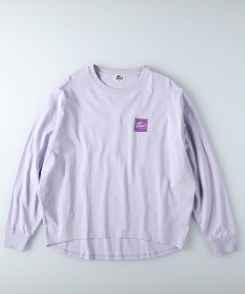 CAMP7(キャンプセブン)の「【CAMP7】ロゴプリントロンT(Tシャツ/カットソー・レディース・ホワイト/ブラック/パープル・M/L)」の14枚目の写真