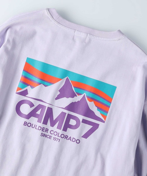 CAMP7(キャンプセブン)の「【CAMP7】ロゴプリントロンT(Tシャツ/カットソー・レディース・ホワイト/ブラック/パープル・M/L)」の6枚目の写真