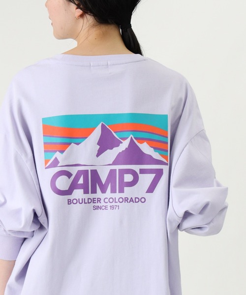 CAMP7(キャンプセブン)の「【CAMP7】ロゴプリントロンT(Tシャツ/カットソー・レディース・ホワイト/ブラック/パープル・M/L)」の20枚目の写真