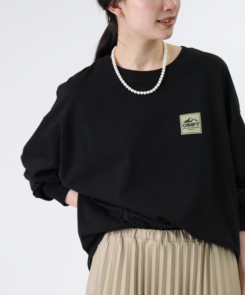 CAMP7(キャンプセブン)の「【CAMP7】ロゴプリントロンT(Tシャツ/カットソー・レディース・ホワイト/ブラック/パープル・M/L)」の17枚目の写真