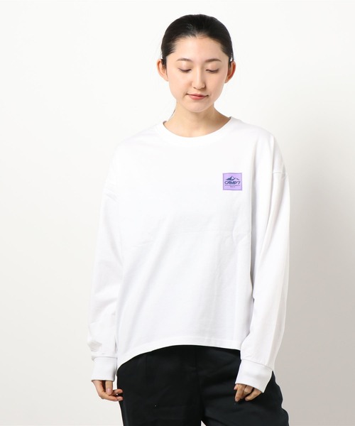 新品未着用 SEA ホワイト ロゴプリント 長袖Tシャツ CAMP7】ロゴプリントロンT(Tシャツ/カットソー)|CAMP7