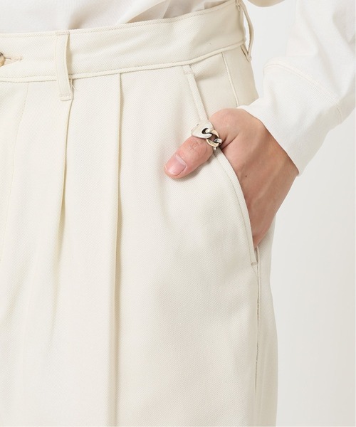 E.TAUTZ（イートウツ）の「【E.TAUTZ / イートウツ】 別注 PLETED PANTS 'ECRU'（デニムパンツ・メンズ・オフホワイト・30/32/34）」の11枚目の写真