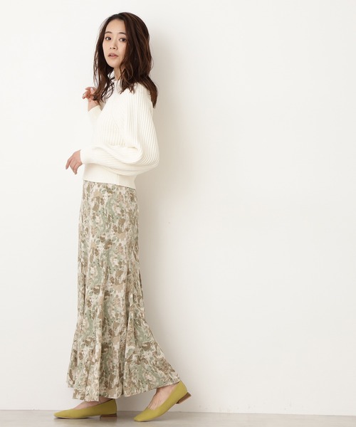 Beauty リブボリュームショートニット ニット セーター N N Beauty Natural トップス セール N N Basic エヌエヌナチュラルビューティーベーシック のファッション