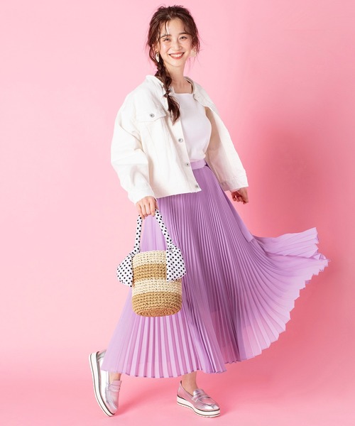 Via Demizon(ビアデミゾン)の「ボーダー柄の小ぶりの2WAYショルダーカゴバッグ(かごバッグ・レディース・ネイビー/ブラウン/カーキ・FREE)」の11枚目の写真