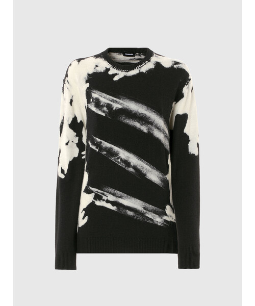 DIESEL(ディーゼル)の「レディース ニット ブリーチ カシミヤミックス(ニット/セーター・レディース・ブラック・LARGE/MEDIUM/SMALL/X-SMALL)」の4枚目の写真