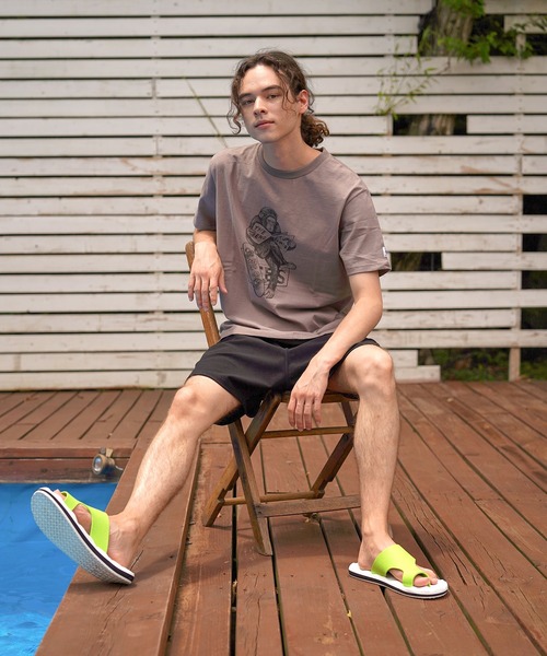 The Endless Summer（エンドレスサマー）の「TES THINKING MONKEY T-SHIRT（Tシャツ/カットソー・メンズ・チャコール/ホワイト/サックスブルー・SMALL/MEDIUM/LARGE/X-LARGE）」の8枚目の写真