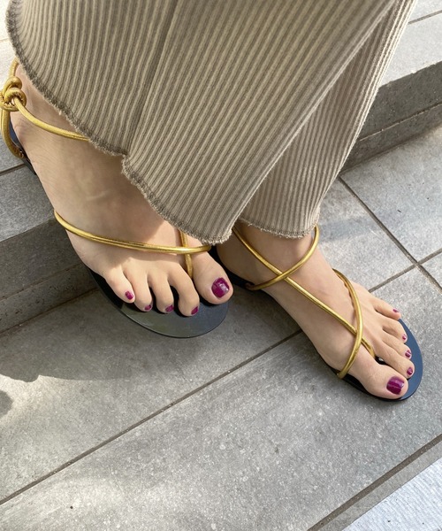 JOURNAL STANDARD relume（ジャーナルスタンダード　レリューム）の「【LAOCOONTE/ラオコンテ】 Flavia Century SANDAL：サンダル◆（サンダル・レディース・ゴールド・36/38/37/35/39）」の10枚目の写真