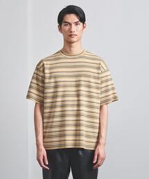 AURALEE ボーダー 長袖Tシャツ　カットソー　ニット　コットン AURALEE 「AURALEE」 ボーダー柄長袖カットソー 1 ネイビー