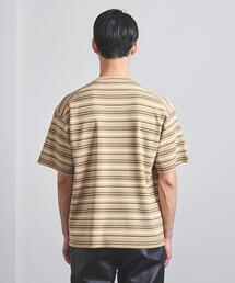 美品 AURALEE オーラリー 半袖 ハイゲージ ニットTシャツ 太ボーダー AURALEE HARD TWIST COTTON BORDER TEE | Less H