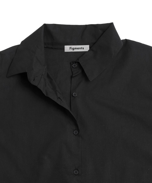 Figments（フィグメンツ）の「無地シャツ（シャツ/ブラウス・レディース・ブラック/ホワイト・FREE）」の14枚目の写真