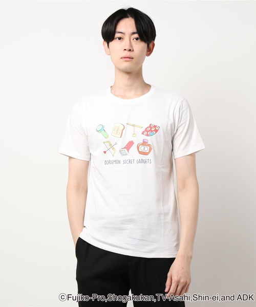 LB/S （エルビーエス）の「【ドラえもん】プリントＴシャツ（Tシャツ/カットソー・メンズ・ホワイト×パープル/スカイブルー/ホワイト×レッド/ライトブルー/ホワイト×イエロー/ホワイト×ピンク/ロイヤルブルー/ネイビー/ブルー/ホワイト×ネイビー/ダークブルー/ホワイト×ブラック/ホワイト×ブルー・MEDIUM/SMALL/LARGE）」の8枚目の写真