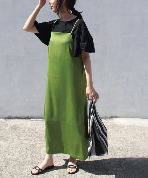 LAVEANGE（ラビアンジェ）の「[A4サイズ対応][2WAY] ストライプトートバッグ /ショルダーバッグ（トートバッグ・レディース・ブラック/ベージュ/グリーン・FREE）」の4枚目の写真