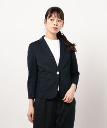 m.f.editorial | *エムエフエディトリアルレディース/m.f.editorial：Womenサーフニット セットアップ  1ボタンテーラージャケット（セットアップパンツ・スカートございます）(スーツジャケット)
