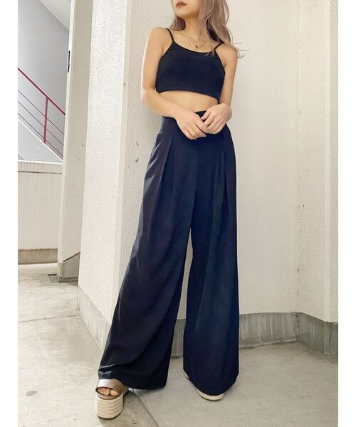 GYDA（ジェイダ）の「BACKデザインビスチェ（キャミソール・レディース・オフホワイト/ブラック・FREE）」の7枚目の写真