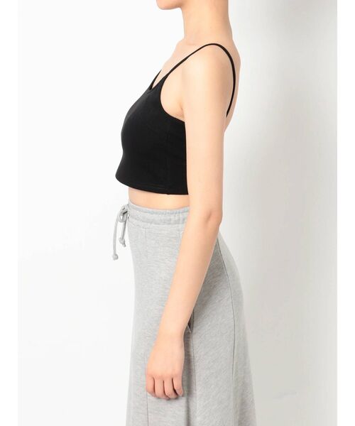 GYDA（ジェイダ）の「BACKデザインビスチェ（キャミソール・レディース・オフホワイト/ブラック・FREE）」の4枚目の写真