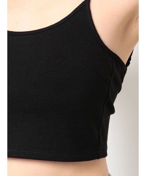 GYDA（ジェイダ）の「BACKデザインビスチェ（キャミソール・レディース・オフホワイト/ブラック・FREE）」の16枚目の写真