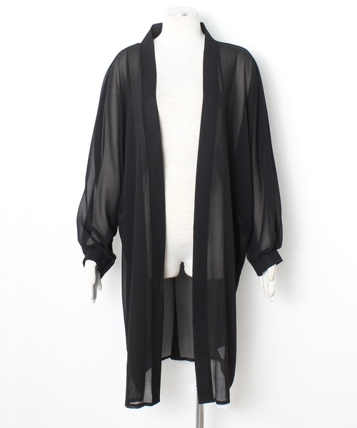 Primazel(プリマゼル)の「オーバーサイズ シアーシフォンロングガウンカーディガン(カーディガン/ボレロ・レディース・ホワイト/ブラック/パープル/ミント/ブルーグレー/イエロー/ダークグレー/ピンク系その他・M)」の11枚目の写真